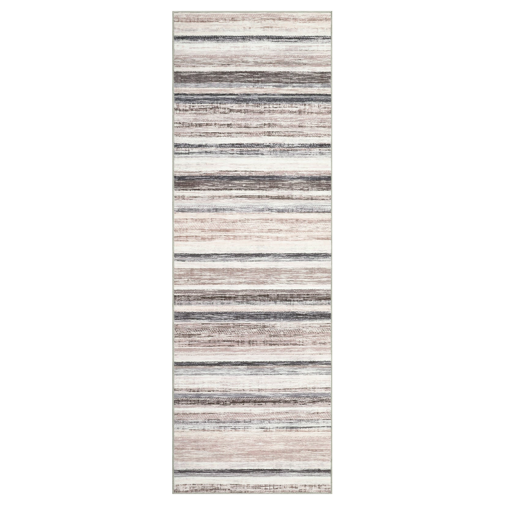 Garvee Washable Runner Rug 2x6 Modern Strip Accent Carpet with Non-Slip Backing, Soft Low Pile Floor Cover, Stain-Resistant Contemporary Area Rug for Kitchen, Bedroom, Laundry, Camel