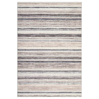 Garvee Washable Area Rug 5x7 Modern Strip Throw Rug with Non-Slip Backing, Stain-Resistant Contemporary Accent Carpet, Soft Low Pile Indoor Mat for Bedroom, Office, Camel