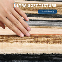Garvee Washable Runner Rug 2x6 Modern Strip Accent Carpet with Non-Slip Backing, Soft Low Pile Floor Cover, Stain-Resistant Contemporary Area Rug for Kitchen, Bedroom, Laundry, Colorful
