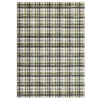 Garvee Green & Taupe 5x7 Washable Rug Area Rug Non Slip Soft Low Pile Stain Resistant Green&Taupe for Living Room Bedroom Dining Room Nursery