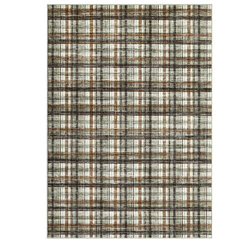 Garvee Washable Area Rugs 9 x 12 Rug for Living Room Modern Bordered Non Slip Throw Rugs Large Bedroom Rugs Low Pile Stain Resistant Carpet for Dining Room Nursery 9'x12' Celadon&Coffee