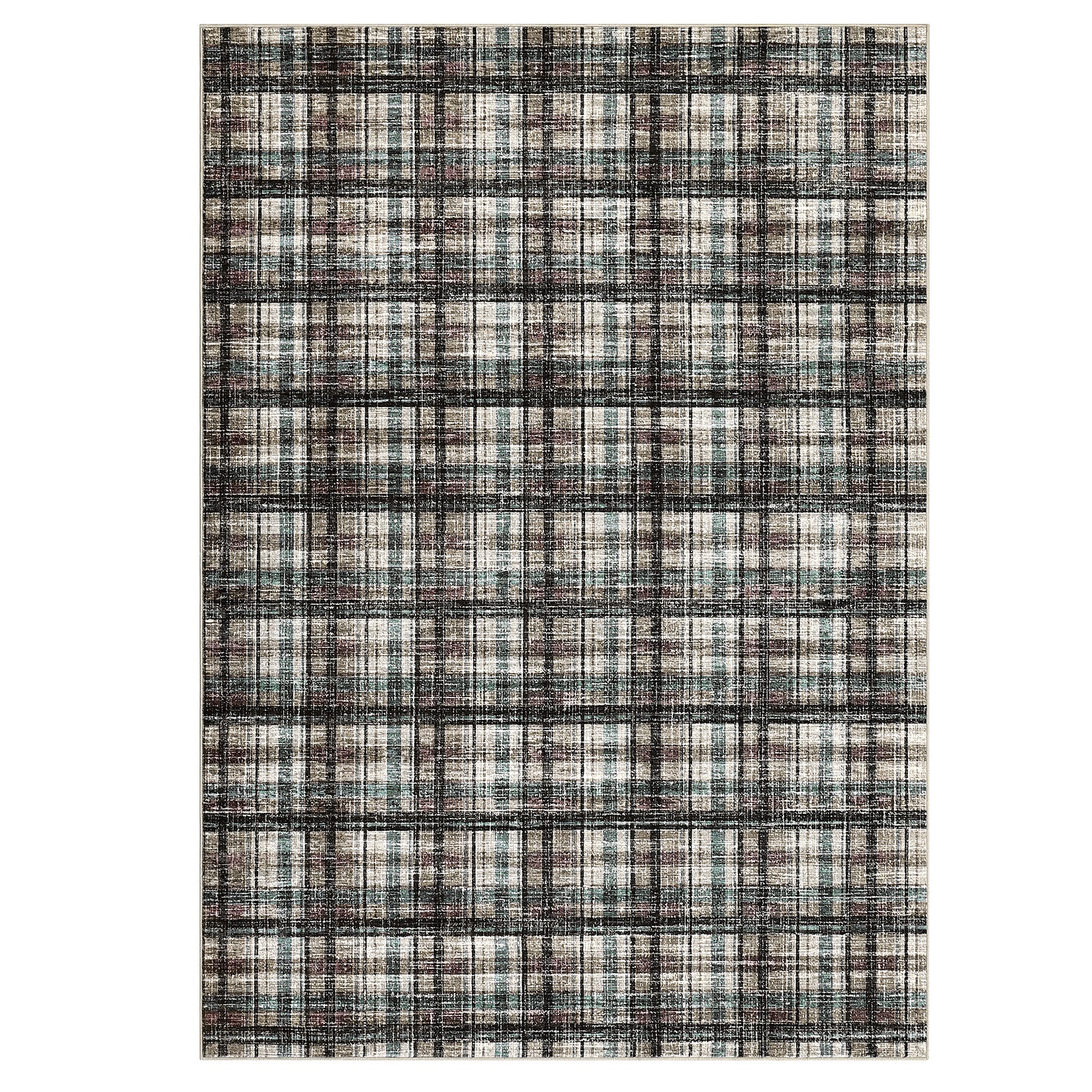 GARVEE Washable Area Rug 10x13 Soft Pearl Velvet Non-Slip TPR