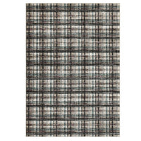 Garvee Teal & Brown 5x7 Washable Area Rugs for Living Room Modern Bedroom Rug Large Area Rug Non Slip Throw Rugs Soft Low Pile Stain Resistant Carpet for Dining Room Nursery Rug