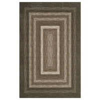 Garvee Imitation Braided Area Rug 6x9 Washable Non-Slip Polyester Low Profile Durable TPR Backing Living Room Bedroom Dining
