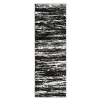 Garvee Washable Runner Rug 2x6 Modern Non Slip Kitchen Rug Black Low Pile Abstract Farmhouse