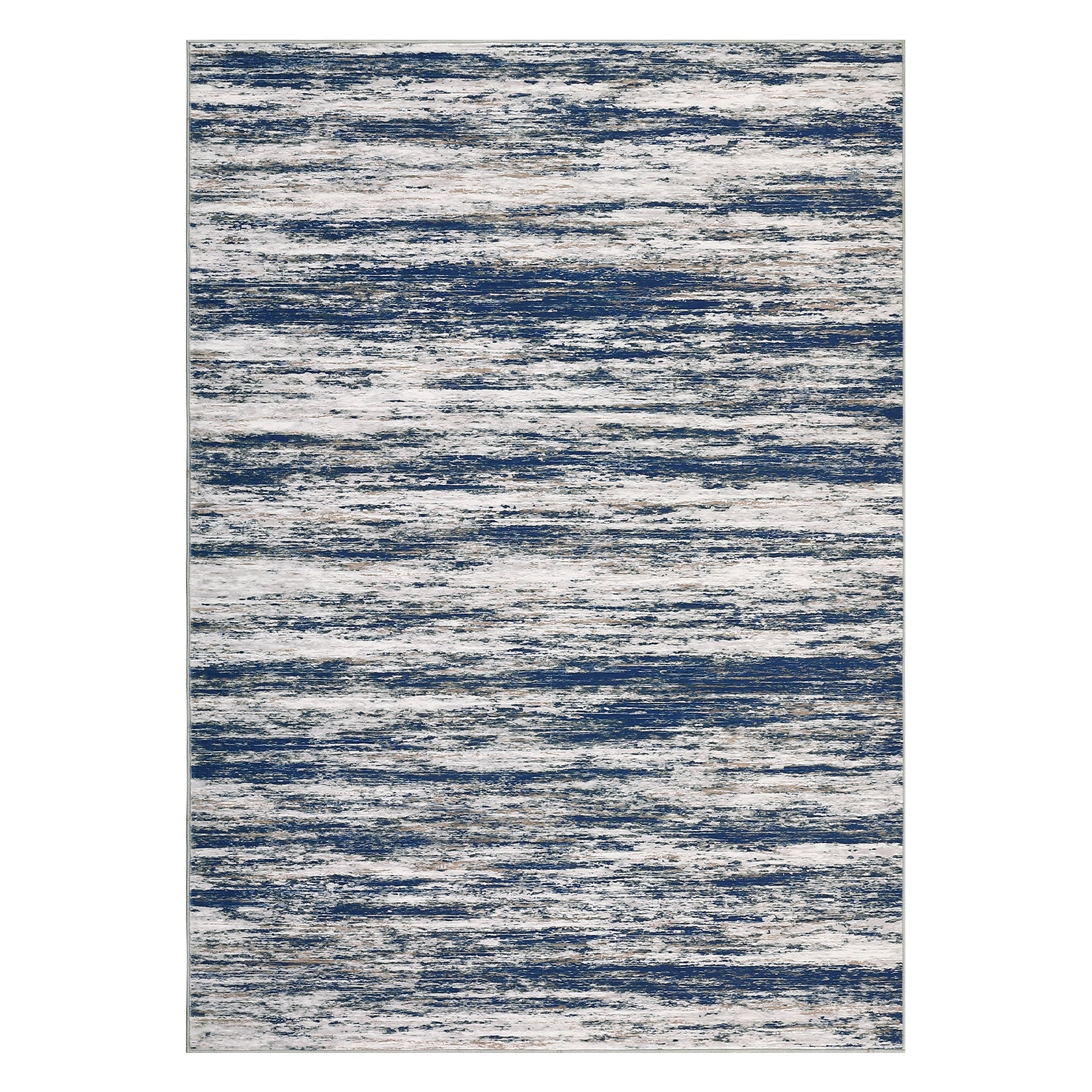 Garvee Washable Area Rug 5x7 Low Pile Ultra Soft Modern Abstract Rug Blue for Living Room Bedroom Dining Room
