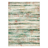 Garvee Washable Rug 10x13 Green Multi Abstract Throw Rug Non-Slip Low Pile Indoor Carpet for Bedroom Nursery Classroom