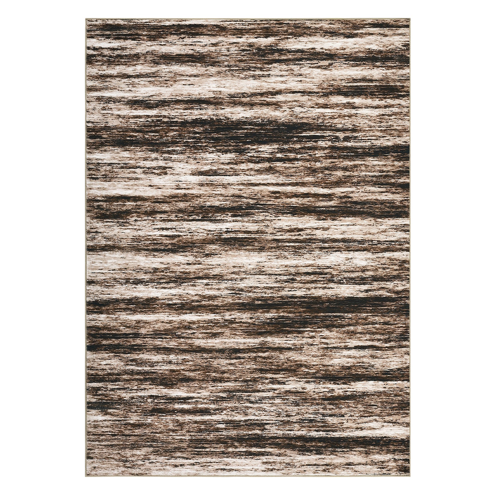 Garvee 10x13 Rugs For Living Room, Modern Abstract Washable Rug, Stain Resistant Indoor Carpet, Non-Slip, Brown