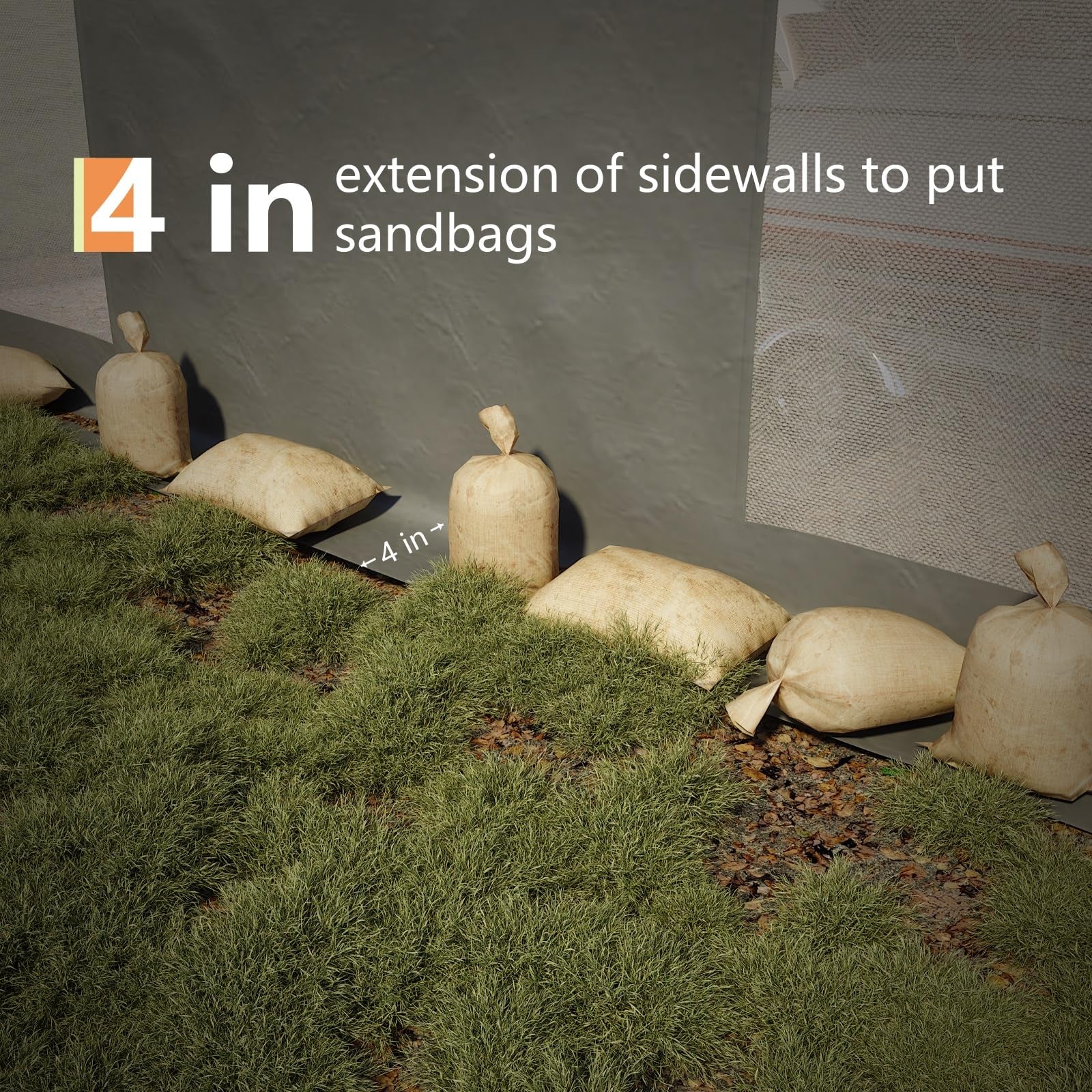 Garvee Heavy Duty Grey 13x25 FT Portable Carport Garage Shelter - Waterproof UV-Protected PE Canopy, Roll-Up Windows, Removable Sidewalls, Outdoor Storage for Car, Truck, Boat, Equipment