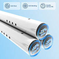 Garvee Heavy Duty 13x25 FT White Portable Carport Canopy Garage Tent - Waterproof UV-Resistant Shelter, 2 Roll-Up Doors, 4 Windows, 10 Sandbags, Removable Sidewalls, for Cars, Trucks, Boats, Motorcycles