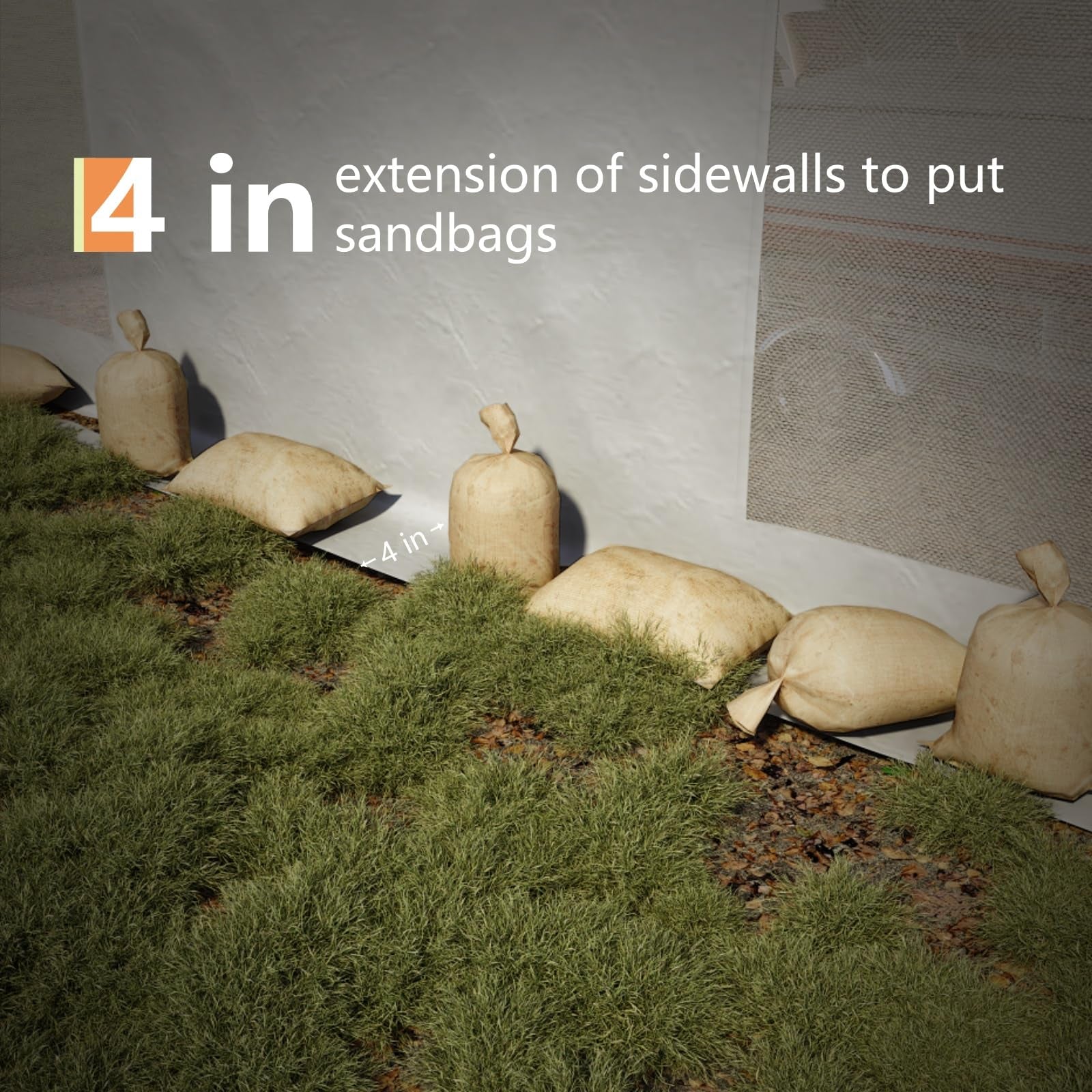 Garvee Heavy Duty 13x25 FT White Portable Carport Canopy Garage Tent - Waterproof UV-Resistant Shelter, 2 Roll-Up Doors, 4 Windows, 10 Sandbags, Removable Sidewalls, for Cars, Trucks, Boats, Motorcycles