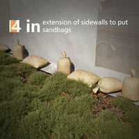 Garvee Heavy Duty 13x25 FT White Portable Carport Canopy Garage Tent - Waterproof UV-Resistant Shelter, 2 Roll-Up Doors, 4 Windows, 10 Sandbags, Removable Sidewalls, for Cars, Trucks, Boats, Motorcycles