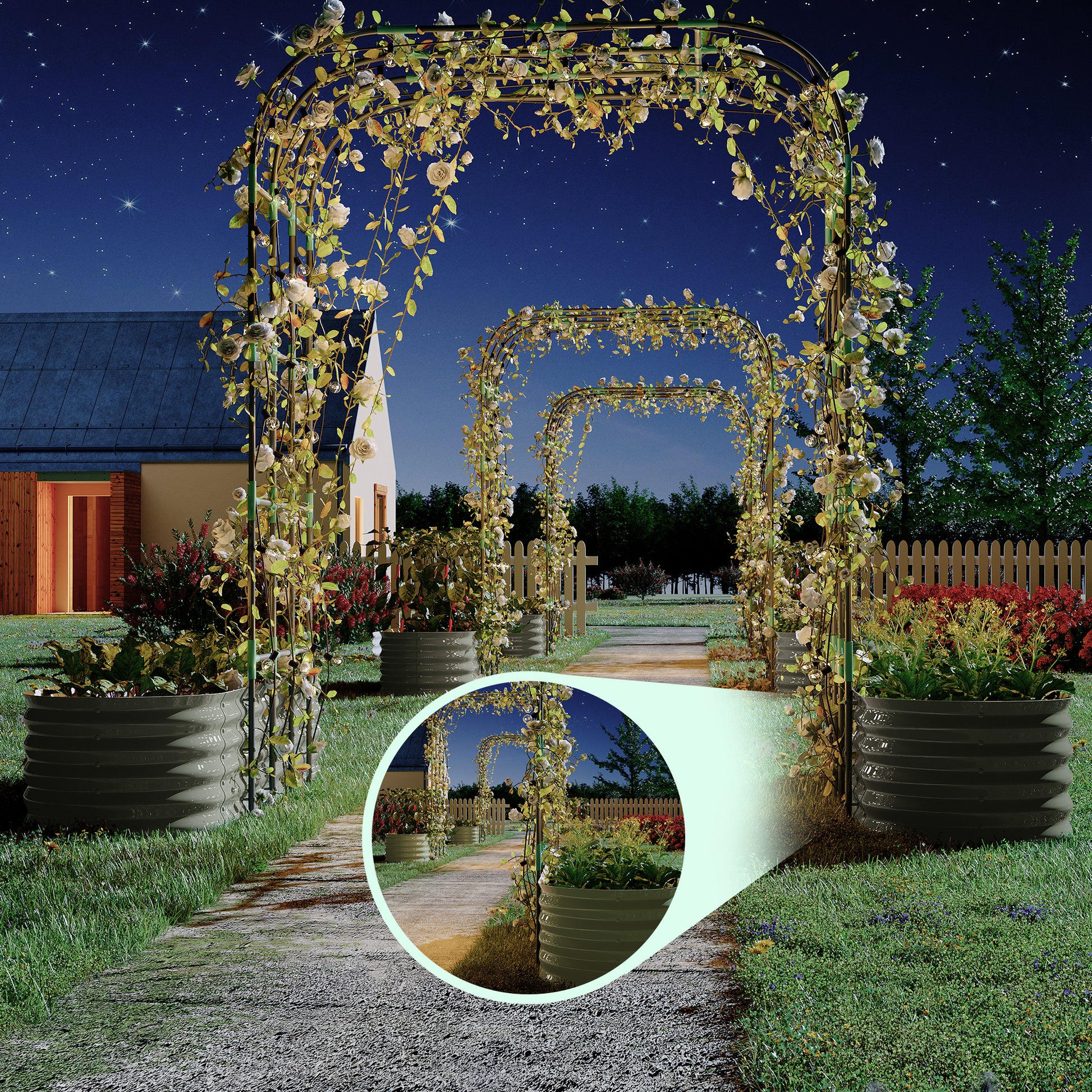 Garvee L200*W60*H45cm Raised Planter Bed