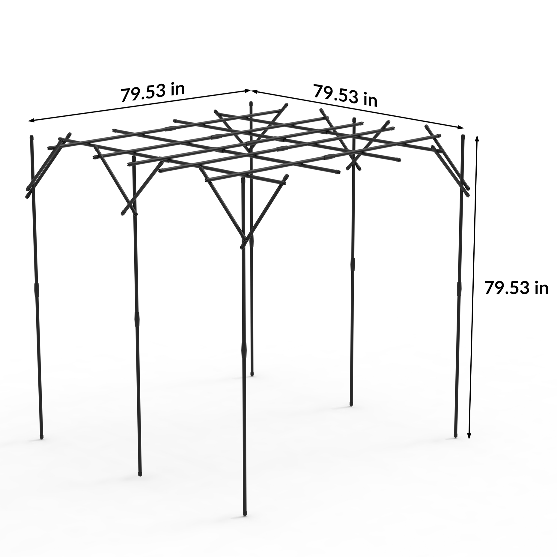 Garvee Cucumber Trellis for Raised Bed, U-Shape Garden Trellis for Climbing Plants Outdoor, Metal Arch Vegetables Trellis, Detachable Cucumber Trellis Support for Tomato,Squash,Zucchini
