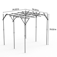 Garvee Cucumber Trellis for Raised Bed, U-Shape Garden Trellis for Climbing Plants Outdoor, Metal Arch Vegetables Trellis, Detachable Cucumber Trellis Support for Tomato,Squash,Zucchini
