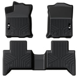 Garvee Floor Mats All Weather Custom Fit TPE Liners Compatible with 2018-2023 Toyota Tacoma Double Cab Front & Rear 2 Row (Exclude Hybrid, Manual Transmission) - 