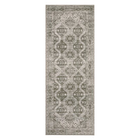Garvee Persian Red-Brown 2x6 Runner Rug Vintage Irregular Pattern Non Skid Washable Ultra-Thin Long Carpet for Indoor Bedroom Entryway Office Kitchen