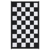 Garvee Large Waterproof Outdoor Rug 10x14 Plastic Straw UV-Resistant Reversible Foldable Checkboard Mat for Picnic Deck Backyard