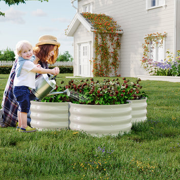 Garvee 2-Pack Galvanized Metal Raised Garden Beds – 48x48x12in Durable Outdoor Planter Boxes with Open Base for Deep Root Growth – Rust-Resistant, Ideal for Vegetables, Herbs & Flowers – Perfect for Patio, Lawn, Garden