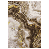 Garvee Large Dining Room Rugs 10x13 Abstract Printed Accent Rugs, Ultra-Soft Contemporary Floor Carpet, Foldable Thin Indoor Mat for Living Room, Bedroom, Office, Camel
