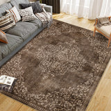 Garvee Washable Area Rugs Stain Resistant Carpet Brown 8'x10' for Living Room Bedroom Kitchen Bathroom - Brown