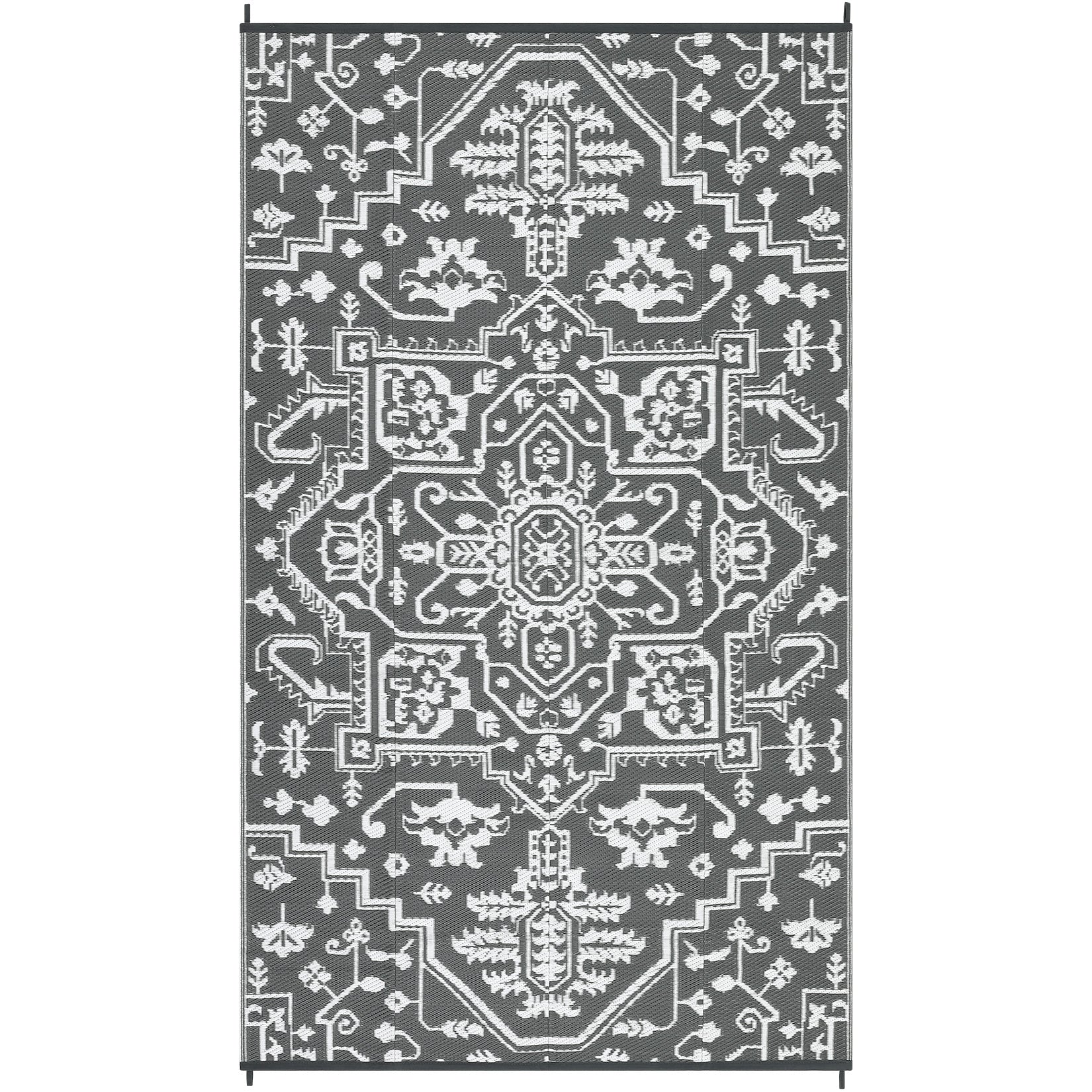 Garvee Outdoor Rug 9x12 Waterproof Reversible Plastic Straw Durable UV-Resistant Foldable with Carry Bag for Patio Camping Deck