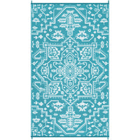 Garvee Waterproof Outdoor Rug 9x18 Reversible Plastic Straw UV-Resistant Heat-Sealed Edges Durable Patio Mat with Carrying Bag for Camping Picnic