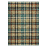 Garvee Washable Area Rug 5x7 Non Slip Modern Plaid Soft Low Pile Brown Beige for Living Room Bedroom Nursery Dining Room