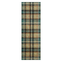 Garvee Washable 2x6 Runners Rug Non Slip Bath Mat Modern Soft Bedroom Rug Tartan Plaid Runner Farmhouse Kitchen Rugs Entryway Runners 2'x6' Brown & Beige