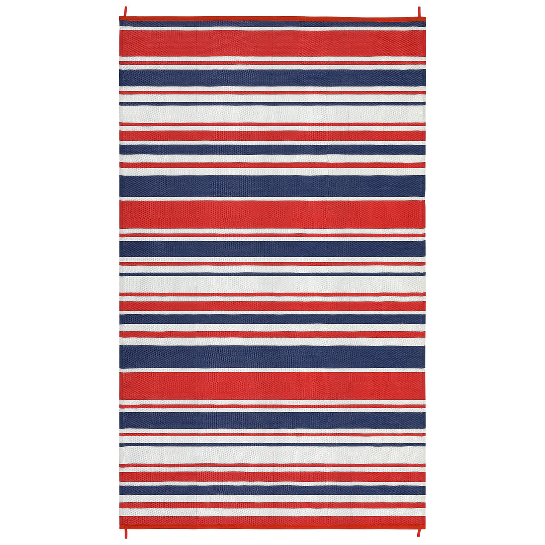 Garvee Outdoor Multicolor 9x18 Plastic Straw Rug Waterproof Reversible UV-Resistant Polypropylene Lightweight Foldable with Stakes for Patio Camping