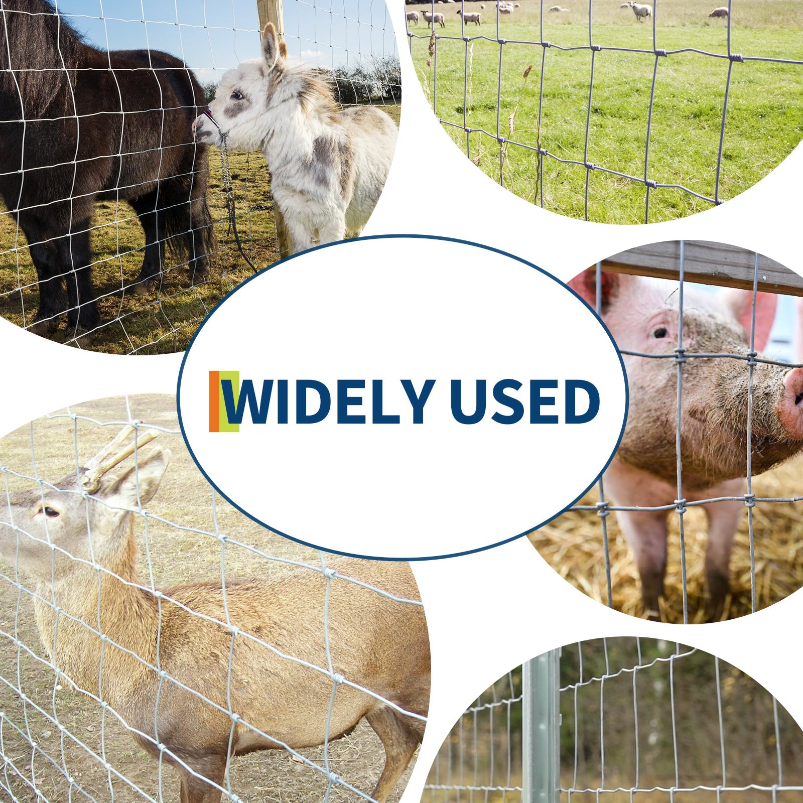 Garvee Heavy Duty 9GA Cattle Fence 4x164 FT - Thick Galvanized Steel w/Reinforced Joints for Livestock Farm Horse Protection