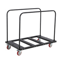 GARVEE 1500LB Heavy-Duty Folding Cart Table - Steel Frame w/Silent Wheels for Garage, Home & Warehouse Use (Black)