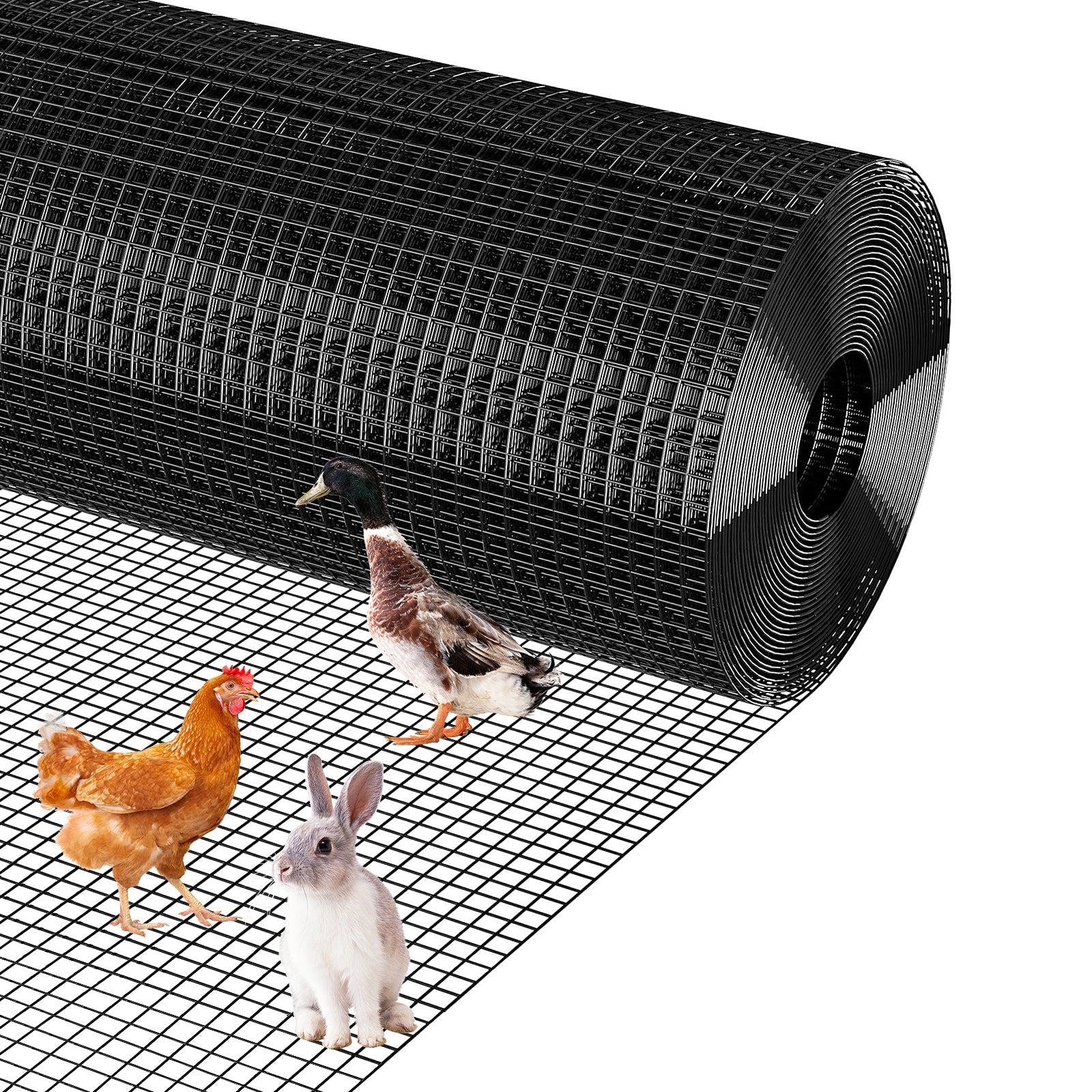 GARVEE 3'x100' Hex Mesh Fence - Galvanized Steel, Rust-Resistant w/Smooth Edges for Gardens & Coops (Small Animal Proof)