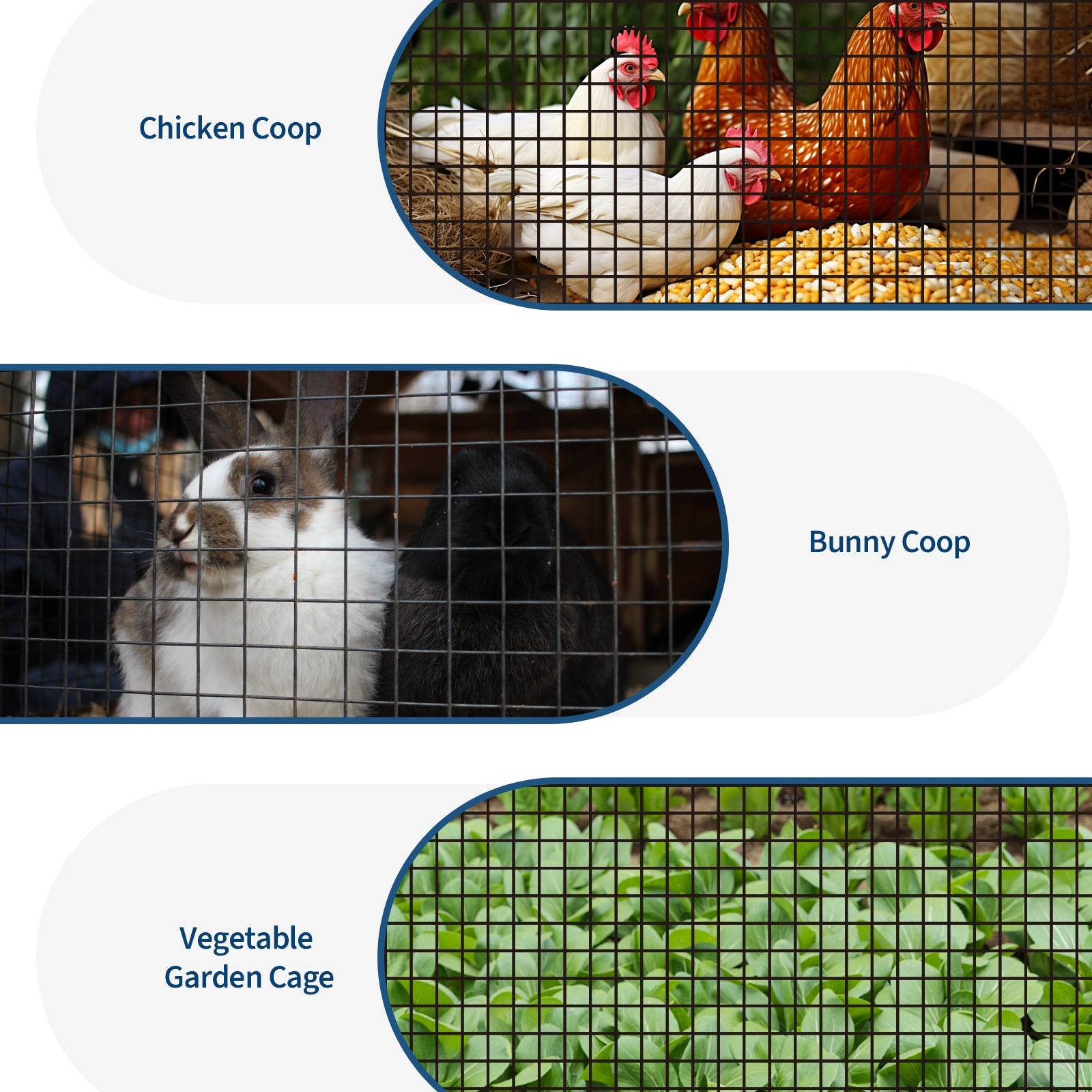 GARVEE 4'x100' Hex Wire Mesh Roll - Galvanized Steel, Rust-Resistant w/Smooth Edges for Chicken Coops & Gardens (Small Animal Proof)