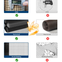 GARVEE 4'x100' Hex Wire Mesh Roll - Galvanized Steel, Rust-Resistant w/Smooth Edges for Chicken Coops & Gardens (Small Animal Proof)