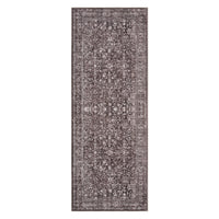 Garvee Vintage Floral Boho Area Rug for Living Room Bedroom Dining Room, Large Washable, Non Slip, Low Pile, 2x6 Ft Brown