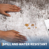 Garvee 6x9 Abstract Painted Pattern Thin Indoor Rug, Soft Low Pile Area Mat, Brown for Living Room Bedroom Hallway Study