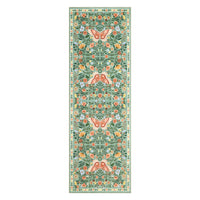 Garvee Washable Farmhouse Rug Non-Slip Floral Butterfly Bedroom Carpet, Stain-Resistant Ultra-Soft Low Pile Floor Rug, Easy Cleaning Foldable Indoor Mat for Living Room, Kitchen, Office