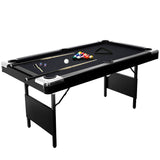 Garvee 6 7ft Foldable Pool Table Billiard Table Compact Indoor Outdoor Black Blue Red