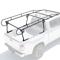 Garvee Universal Truck Bed Rack Heavy-Duty Steel Adjustable Utility Ladder Rack For Pick-up Trucks 1000 LBS Capacity Black