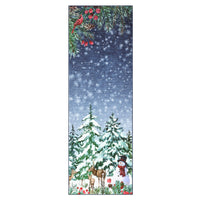 Garvee Christmas Runner Rug 2x8 Non-Slip Washable Polyester Low Pile Soft Faux Wool Cozy Holiday Floor Mat for Hallway Bedroom Living Room
