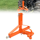 Garvee 3 Point Trailer Hitch Tractor 2" Receiver Heavy Duty Steel Quick Hitch 10,000 lbs Capacity Universal Fit Construction Farming - Orange