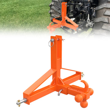 Garvee 3 Point Trailer Hitch Tractor 2" Receiver Heavy Duty Steel Quick Hitch 10,000 lbs Capacity Universal Fit Construction Farming