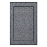 Garvee Indoor Area Rug Weather Resistant Easy to Clean Non Slip Stain Resistant Grey 9x12Ft