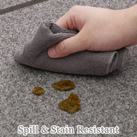 Garvee Indoor Area Rug Weather Resistant Easy to Clean Non Slip Stain Resistant Floor Mat Beige 8x10Ft