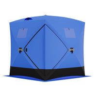 Garvee Ice Fishing Tent, Pop-Up Portable Hub-Style Ice Fishing Shelter, 34 Square Feet of Fishable Area, 3-Person Shelter