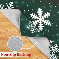 Garvee Bold Color Christmas Red & Green 9x12 Area Rugs - Non-Slip Reversible Washable Skin-Friendly Soft Rug - Machine Washable for Floor Washer, Pets & Baby Friendly Holiday Decor