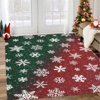 Garvee Bold Color Christmas Red & Green 4x6 Area Rugs - Non-Slip Reversible Washable Skin-Friendly Soft Rug - Machine Washable for Floor Washer, Pets & Baby Friendly Holiday Decor