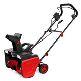 Garvee 20-Inch Electric Snow Blower Brushless Motor 1800W 180° Adjustable Chute Waterproof All-Terrain Wheels 2 LED Lights Driveways Walkways - Red