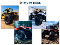 Garvee 2-Pack 24x10x11 ATV Tires - All-Terrain 24x10-11 UTV/ATV Tires for Trail, Desert, Mud, Dirt, Street, and Sand, 6PR Tubeless